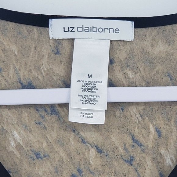 Liz Claiborne Women's Leopard Print Top Blouse - Picture 2 of 5